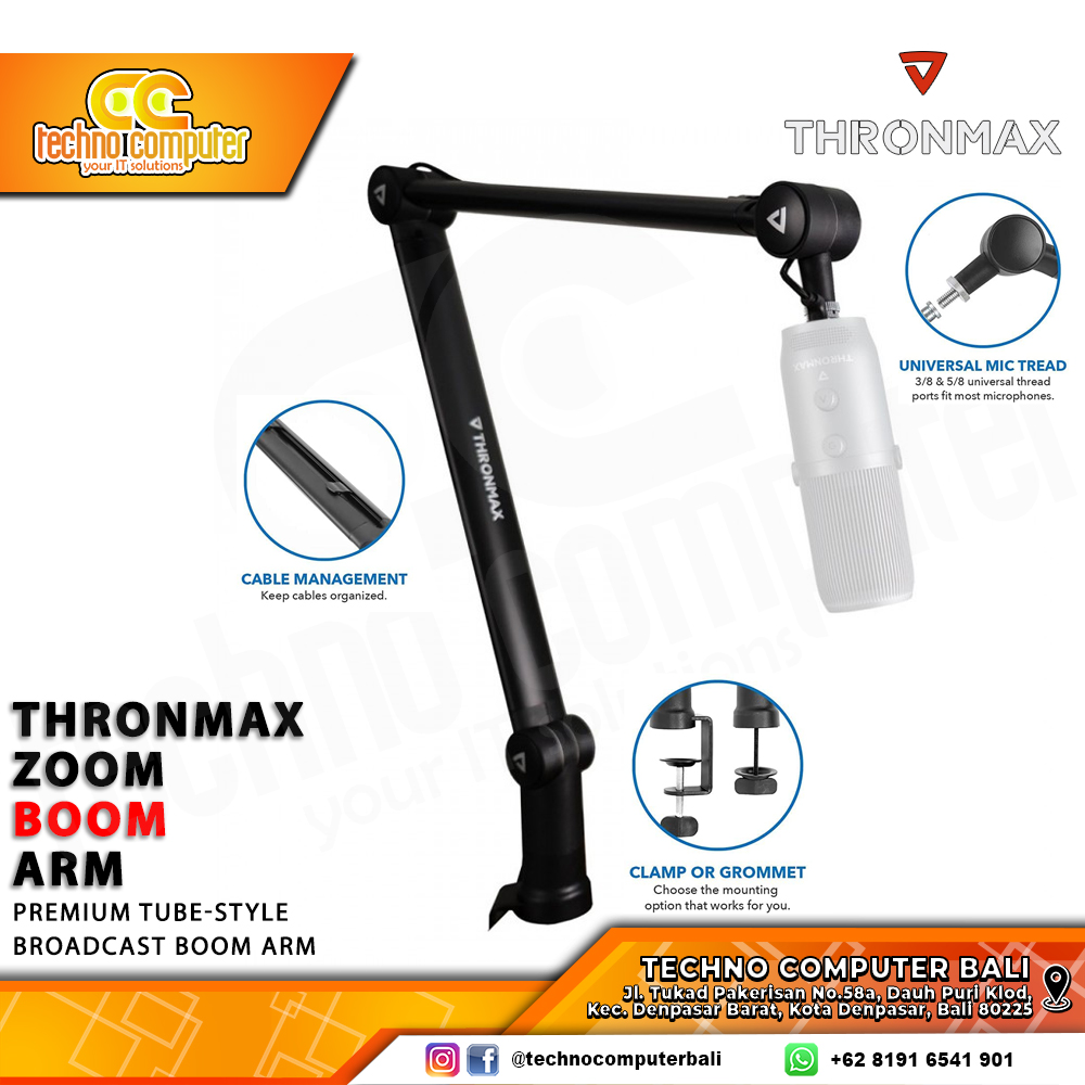 THRONMAX ZOOM BOOM ARM S3 - Microphone Stand Boom Arm