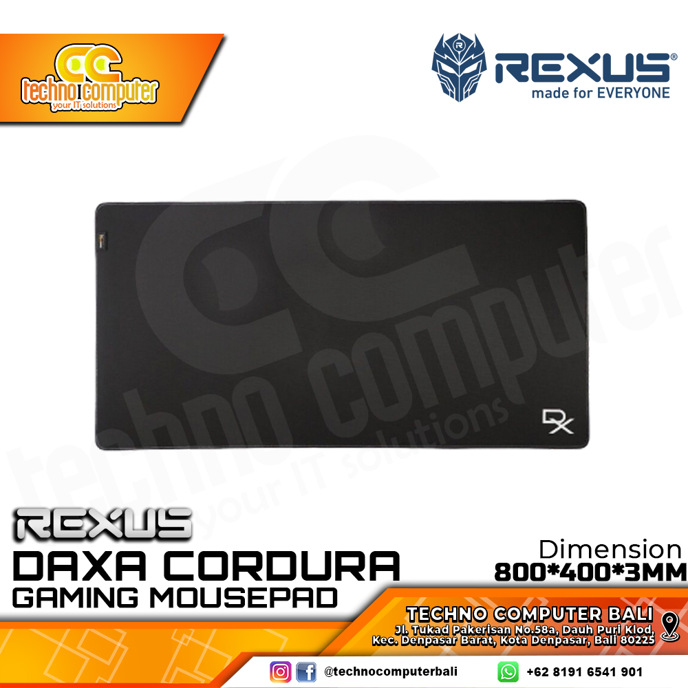 MOUSEPAD REXUS DAXA CORDURA MC01 XL (800 x 400 x 3mm) - Gaming Mousepad