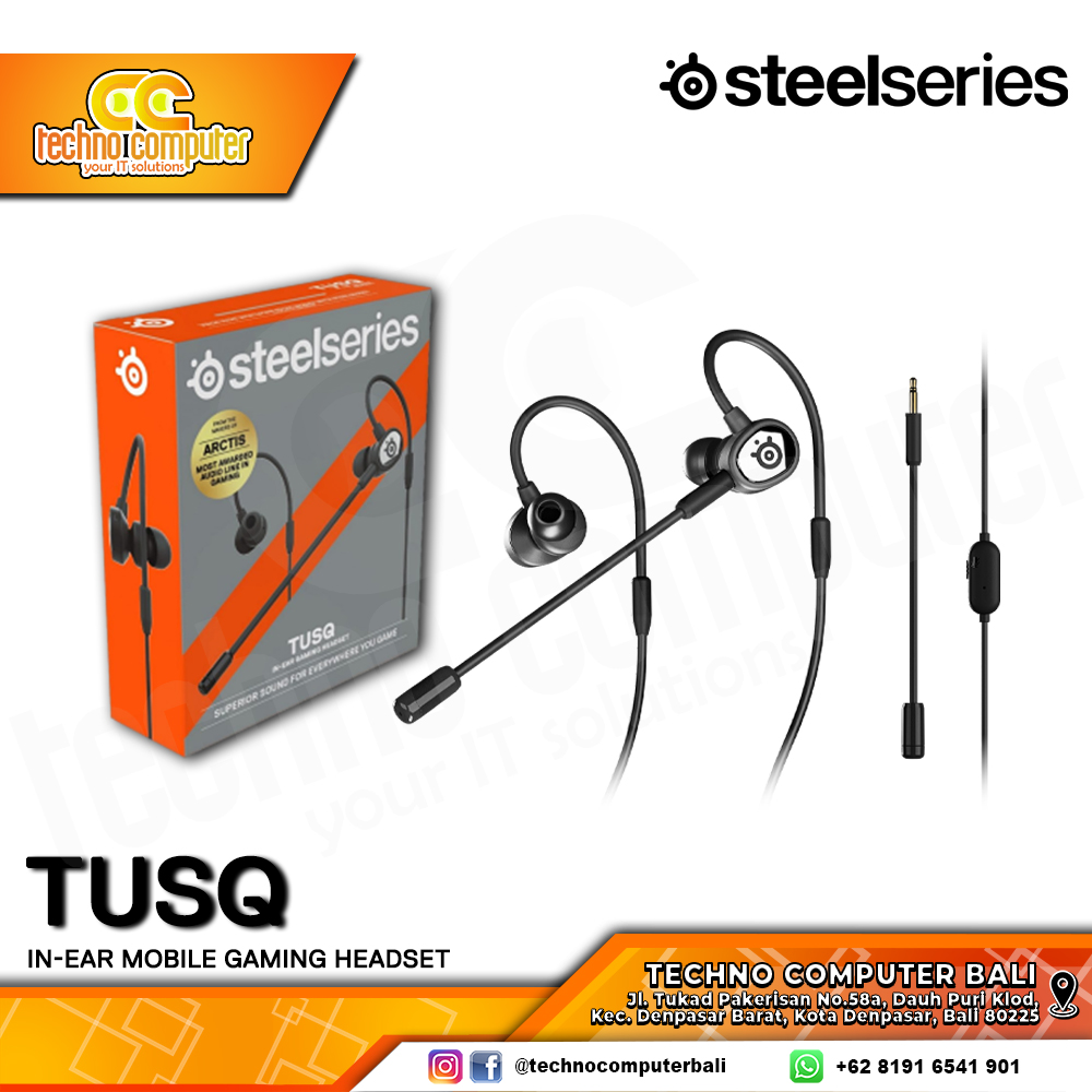 EARPHONE STEELSERIES TUSQ In-ear Mobile Gaming Earphone - Gaming Earphone