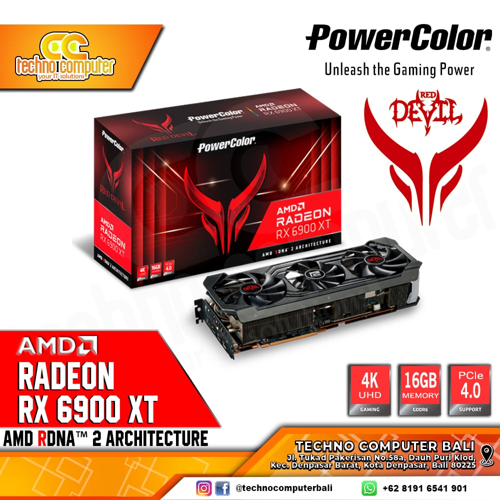 POWERCOLOR AMD Radeon RX 6900 XT RED DEVIL 16GB GDDR6
