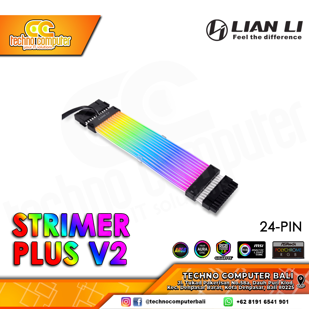 LIAN LI STRIMER PLUS V2 A-RGB 24-PIN - Motherboard Extension Cable