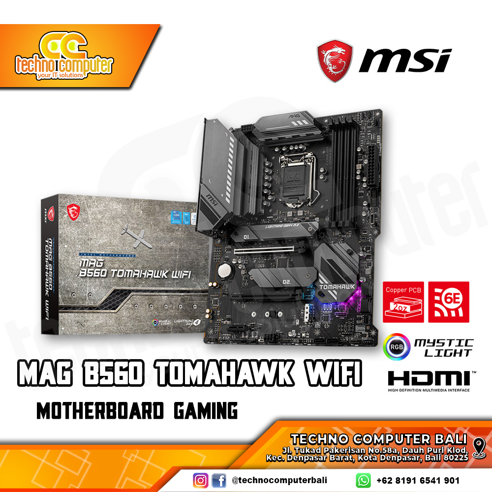MSI MAG B560 TOMAHAWK WIFI - ATX, LGA1200, B560, DDR4