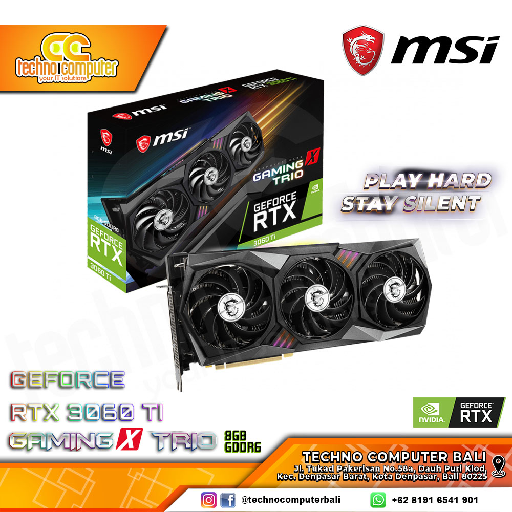 MSI NVIDIA GeForce RTX 3060 Ti GAMING X TRIO 8GB GDDR6