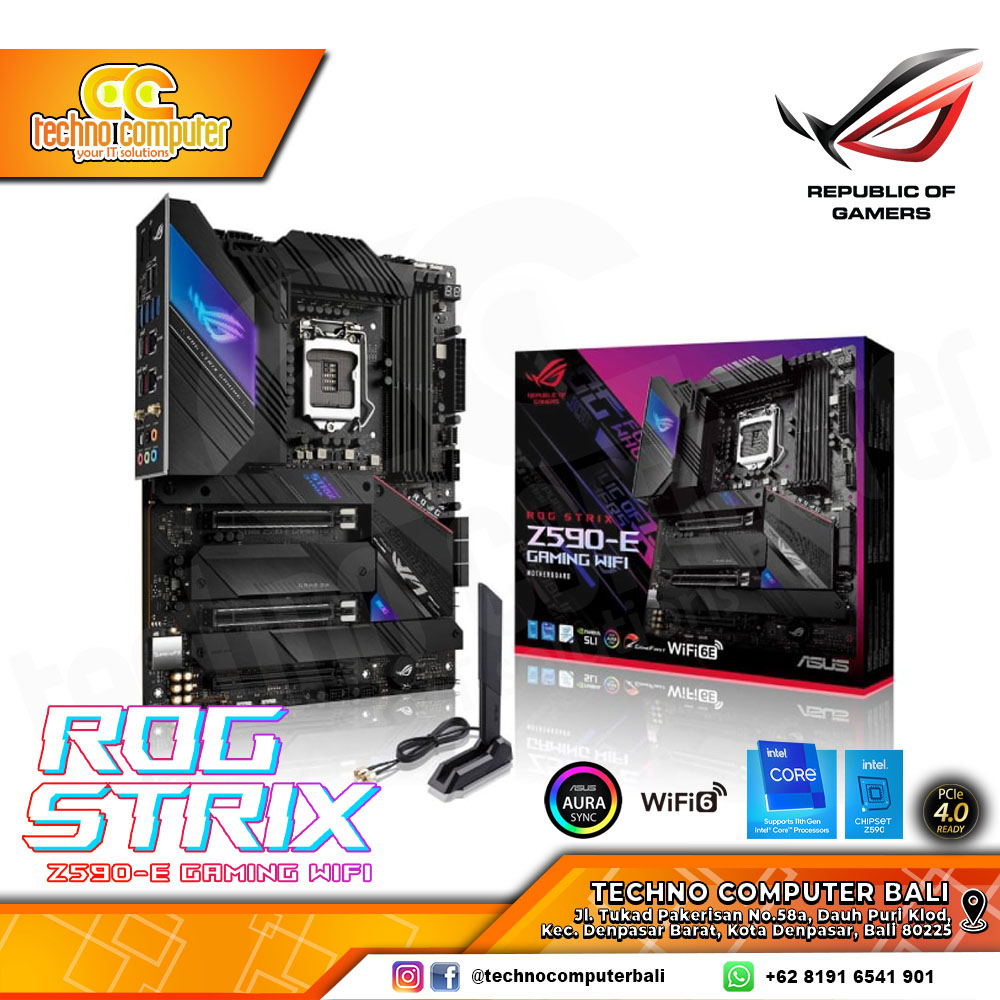 ASUS ROG STRIX Z590-E GAMING WIFI - ATX, LGA1200, Z590, DDR4