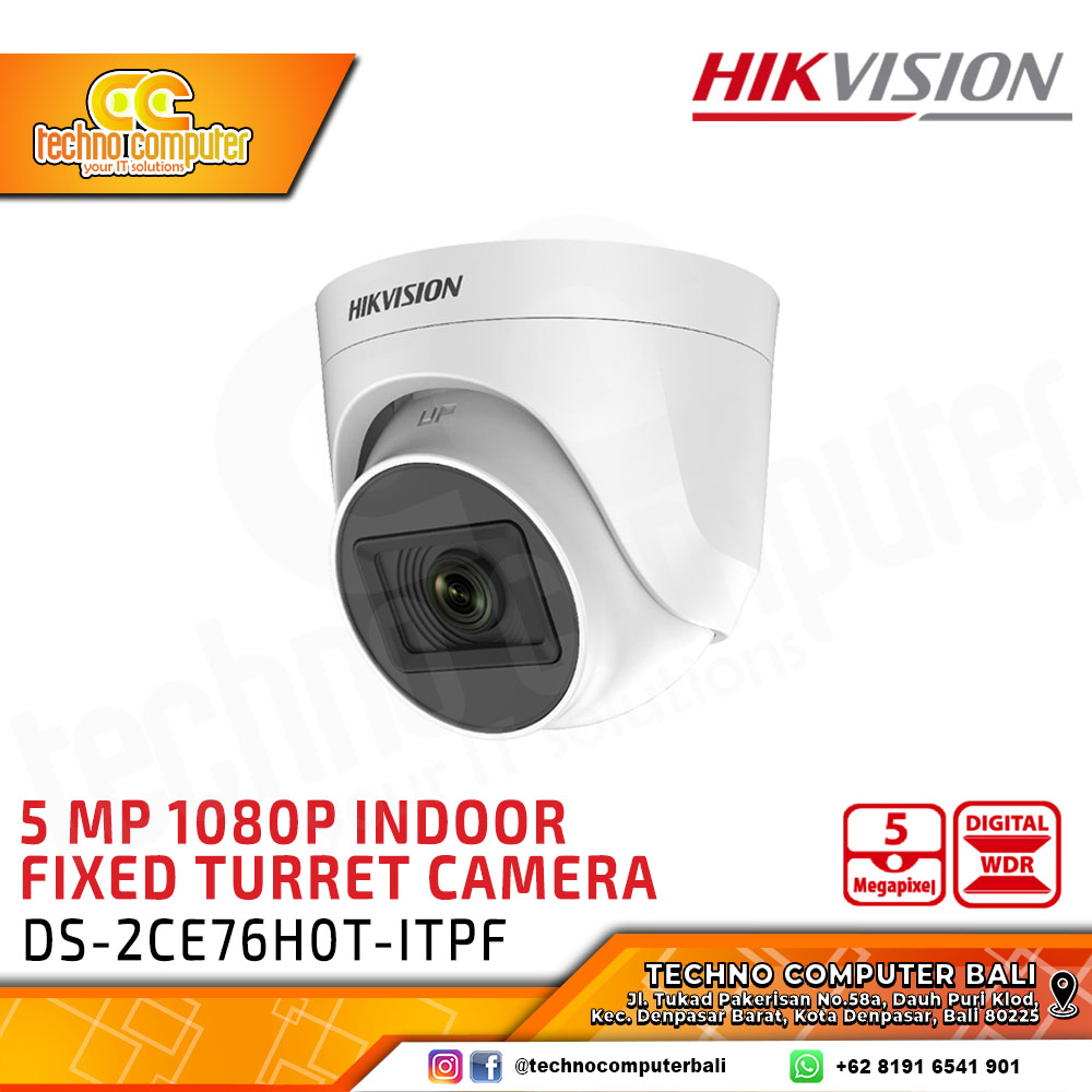 HIKVISION DS-2CE76H0T-ITPF 5MP 1080P INDOOR Camera CCTV