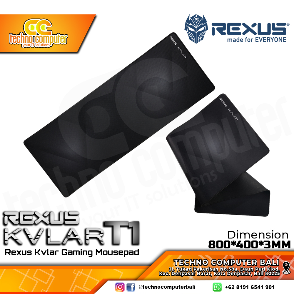 MOUSEPAD REXUS KVLAR T1 (800 x 300 x 3 mm) - Gaming Mousepad