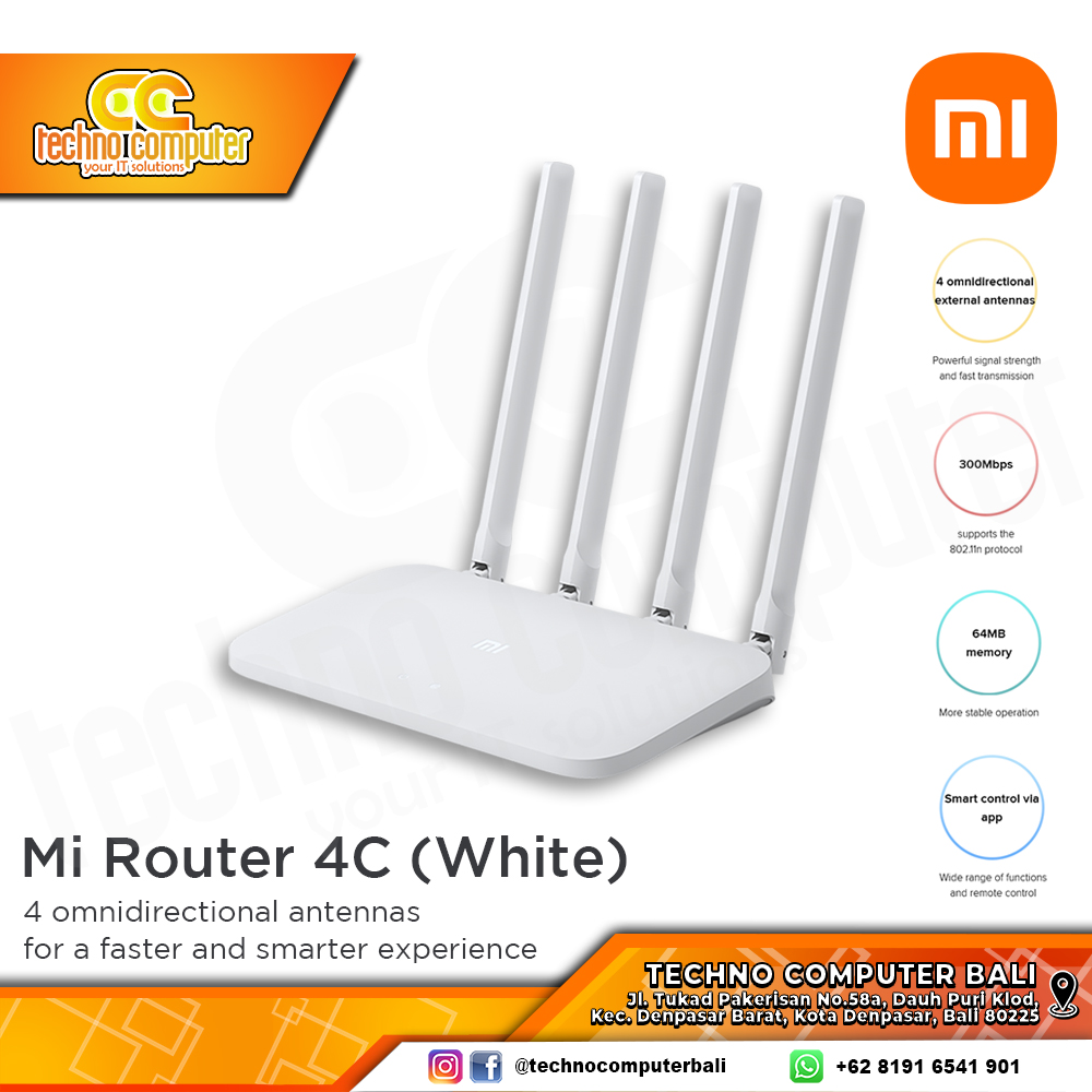 ROUTER XIAOMI MI 4C 300Mbps Wireless Router