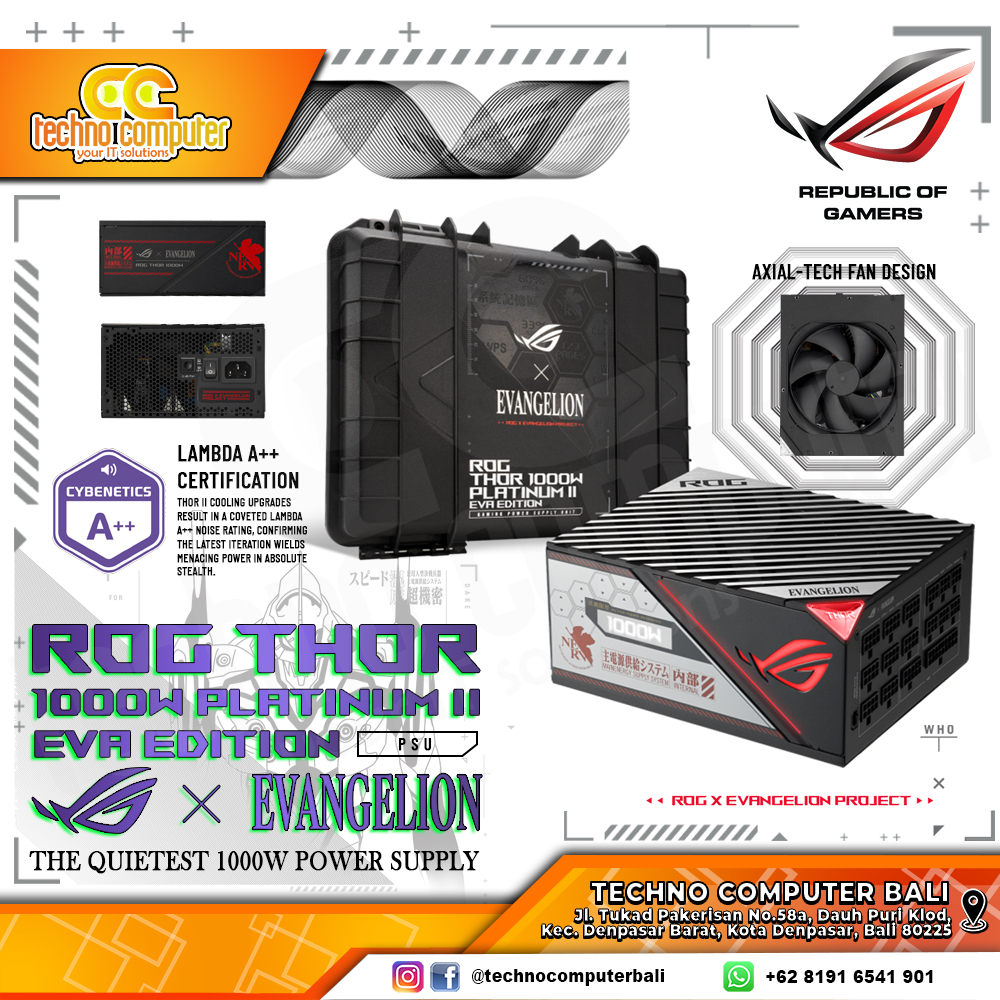 ASUS ROG THOR-1000P 1000W 80+ Platinum II EVA Edition - Full Modular