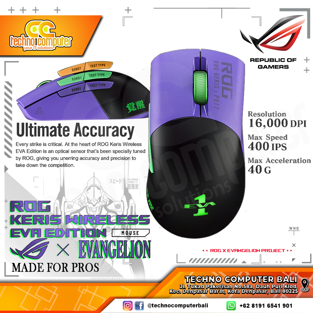ASUS ROG Keris Wireless EVA Edition - Gaming Mouse Wireless