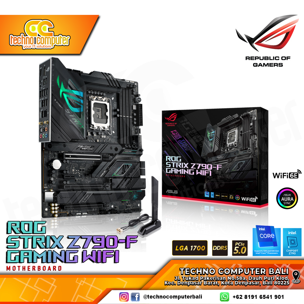 ASUS ROG STRIX Z790-F GAMING WIFI - ATX, LGA1700, Z790, DDR5