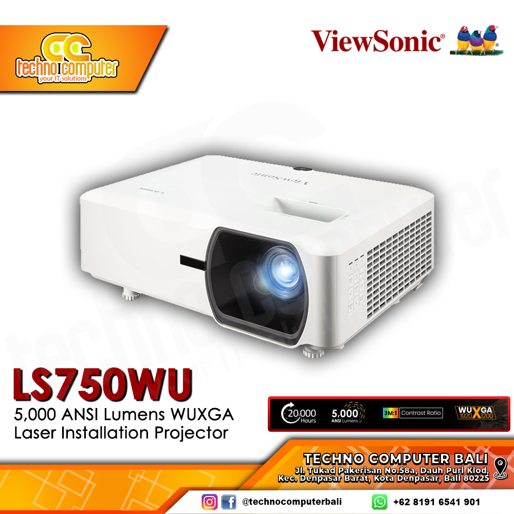 PROJECTOR VIEWSONIC LS750WU WUXGA 5000 ANSI Lumens