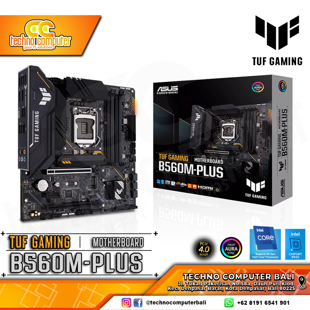 ASUS TUF GAMING B560M-PLUS - mATX, LGA1200, B560, DDR4