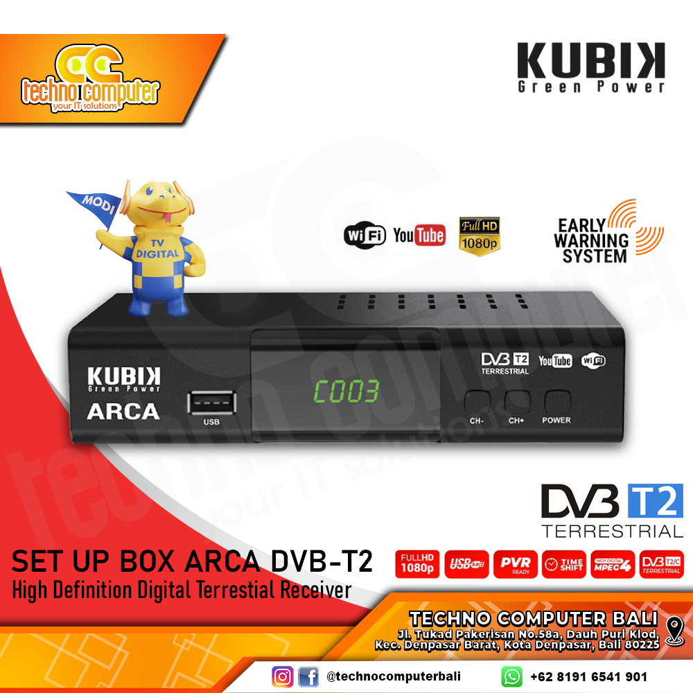 SET TOP BOX KUBIK ARCA DVB-T2
