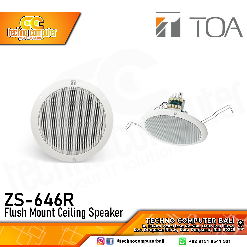 SPEAKER TOA ZS-646R Flush Mount Ceiling Speaker