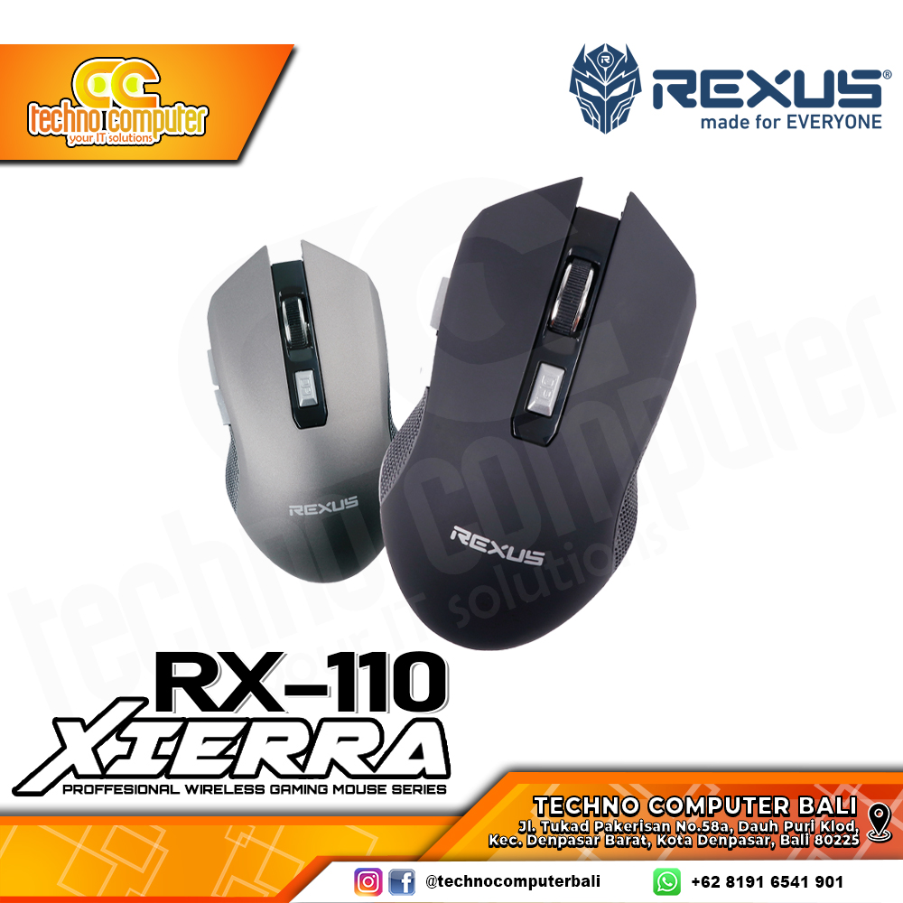 REXUS XIERRA RX-110 6D Wireless - Gaming Mouse Wireless