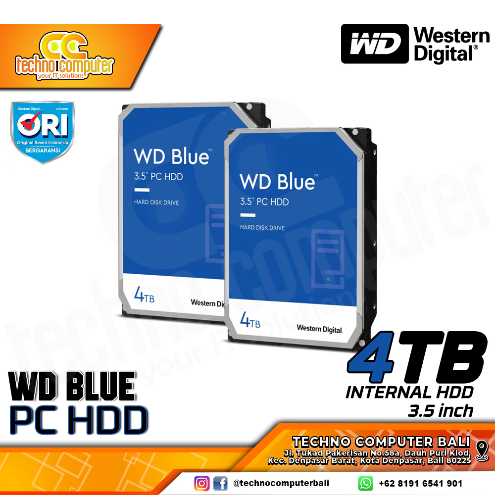 HDD INTERNAL PC 3.5 inch WD BLUE 4TB