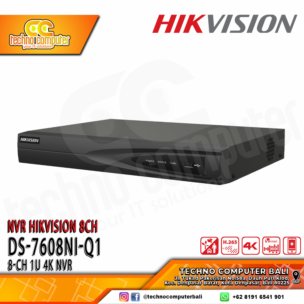 NVR HIKVISION 8CH DS-7608NI-Q1