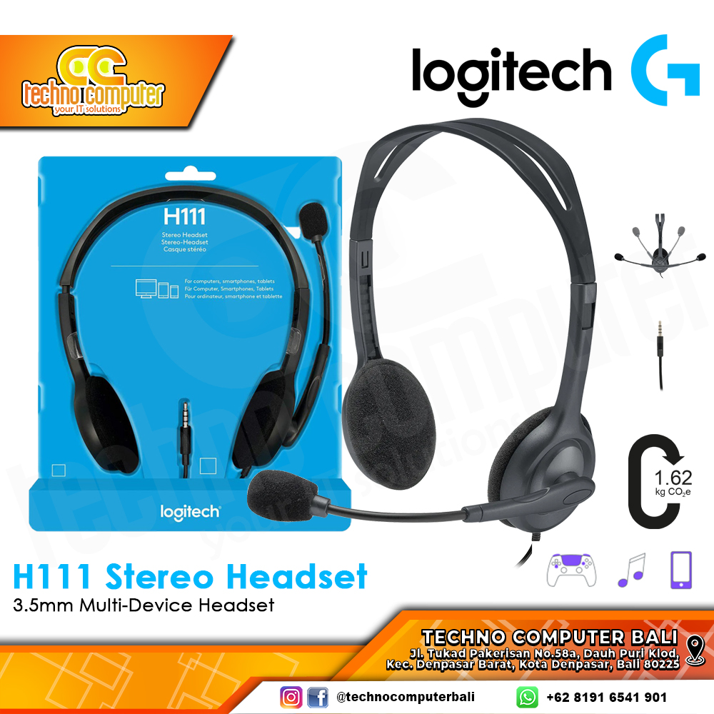 HEADSET LOGITECH H111 - Office Headset