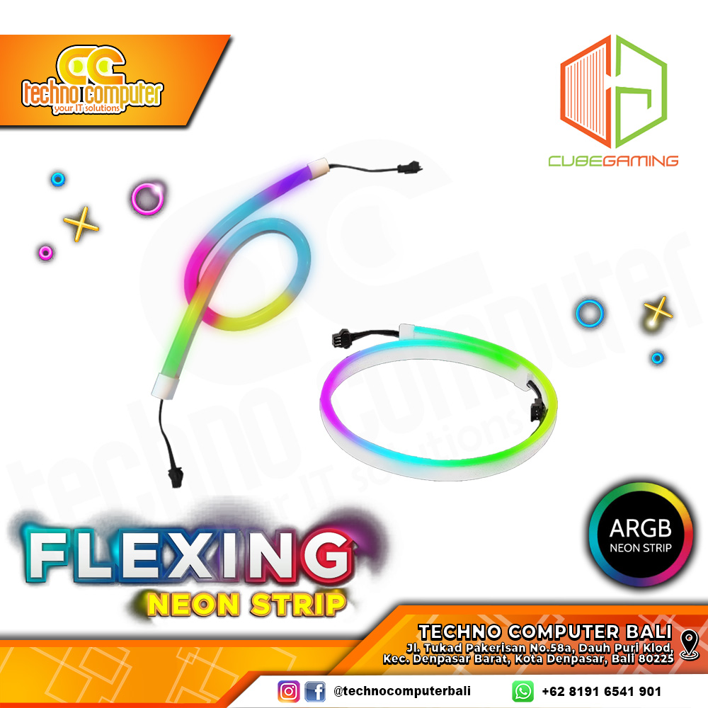 Cube Gaming Flexing Neon Strip