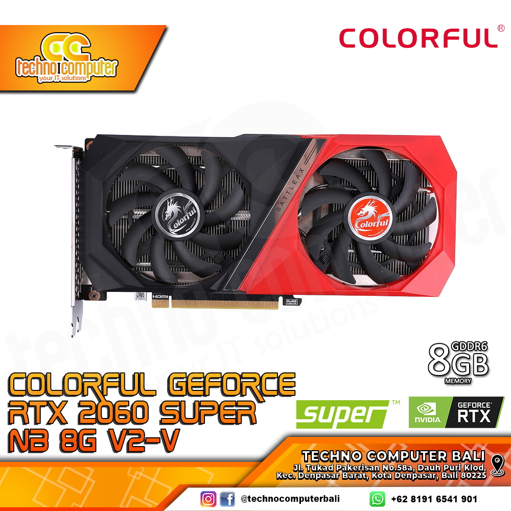 COLORFUL NVIDIA GeForce RTX 2060 Super Battle AX NB V2-V 8GB GDDR6
