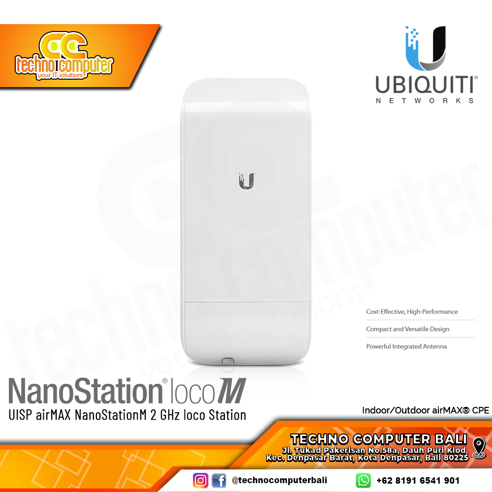 ACCESS POINT UBIQUITI NANOSTATION LOCO M2 OUTDOOR