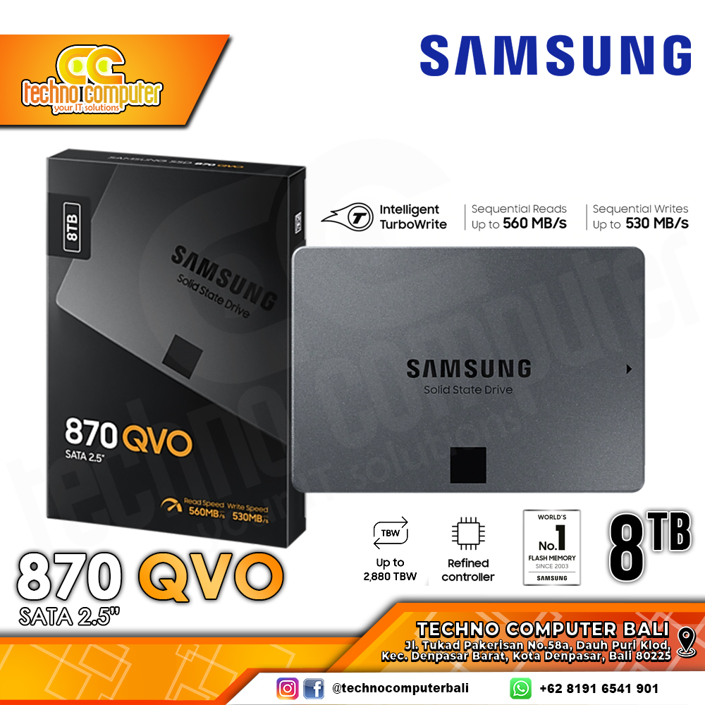 SSD SAMSUNG 870 QVO SATA III 2.5 inch - 8TB