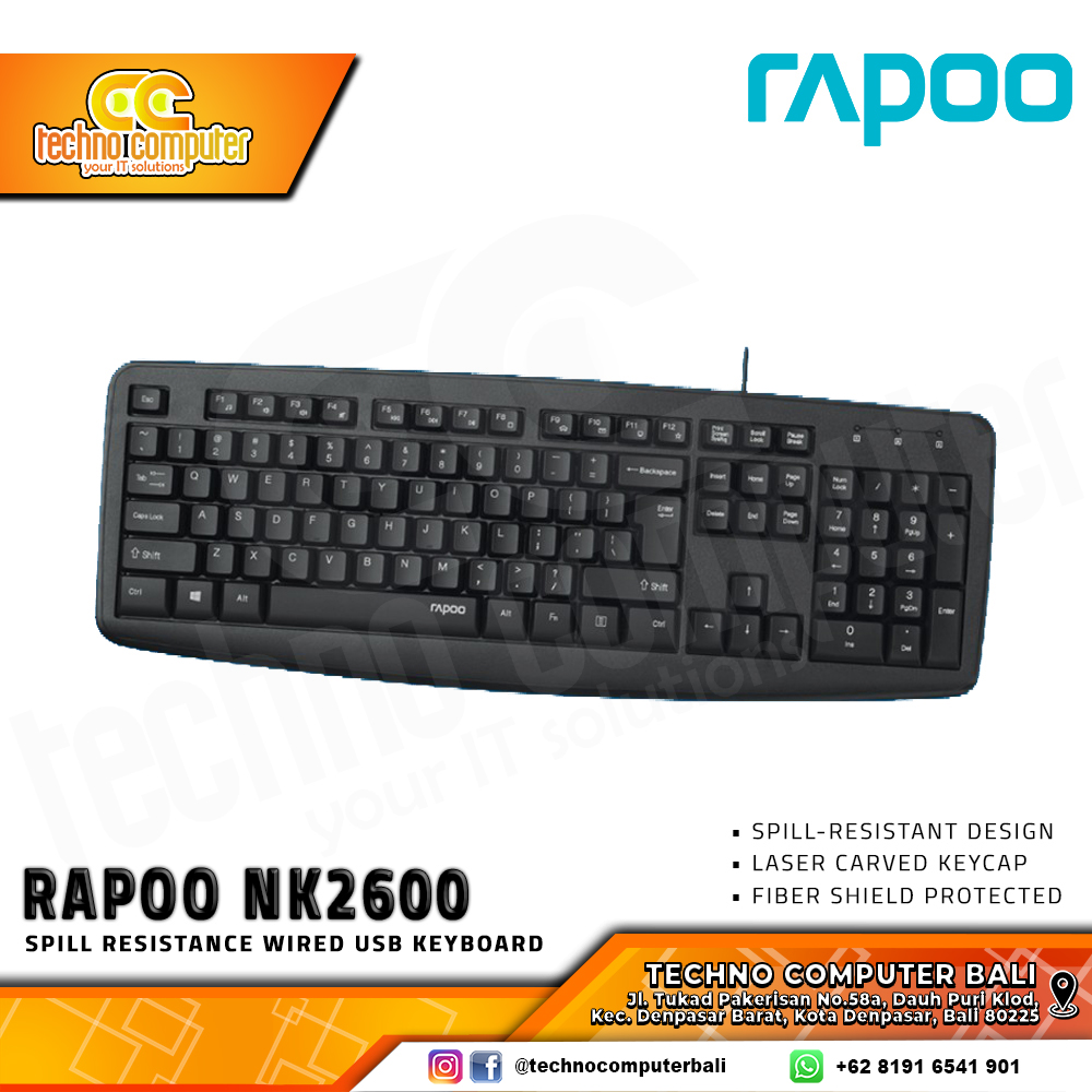 RAPOO NK2600 - Office Keyboard