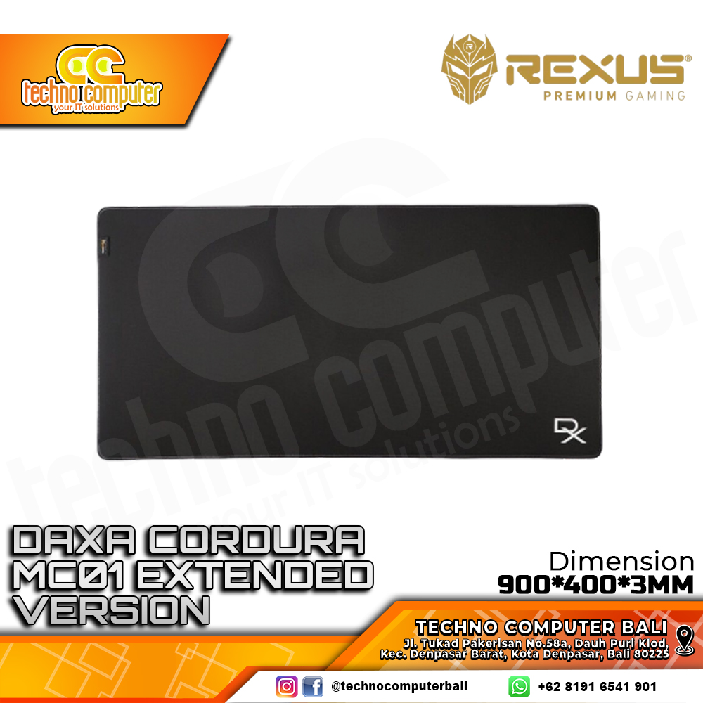 MOUSEPAD REXUS DAXA CORDURA MC01 XL EXTENDED (900 x 400 x 3mm) - Gaming Mousepad