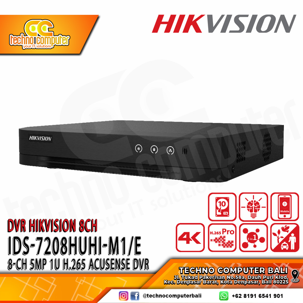 DVR HIKVISION 8CH IDS-7208HUHI-M1/E