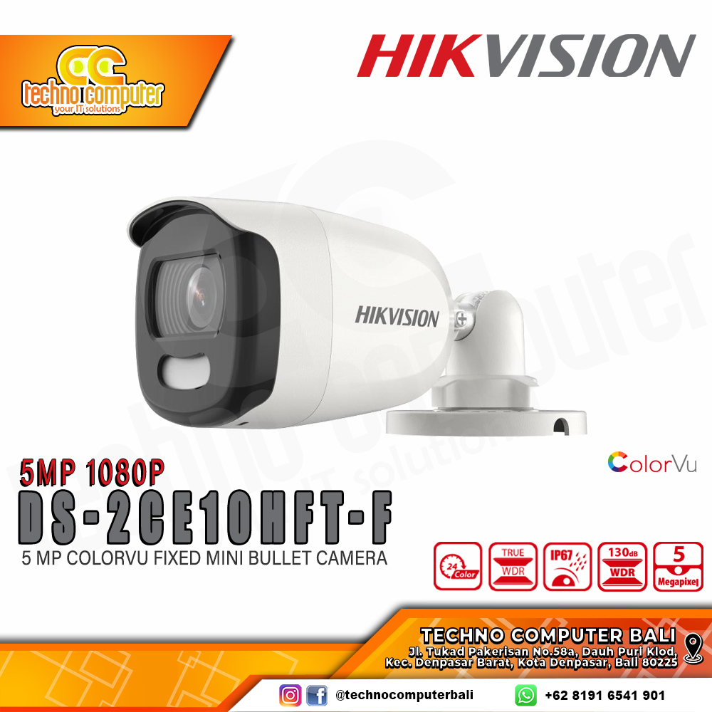 HIKVISION DS-2CE10HFT-F 5MP OUTDOOR Camera CCTV