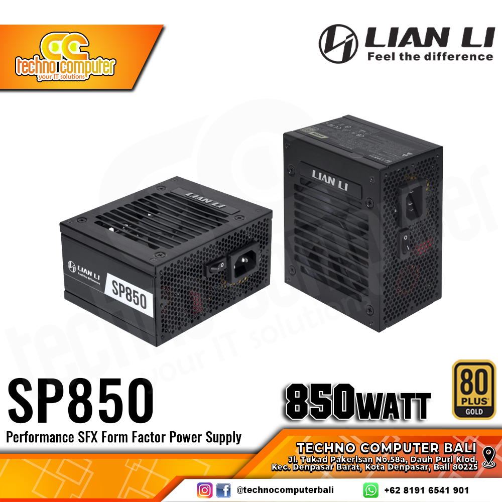 LIAN LI SP850 Black SFX 850W 80+ Gold - Full Modular
