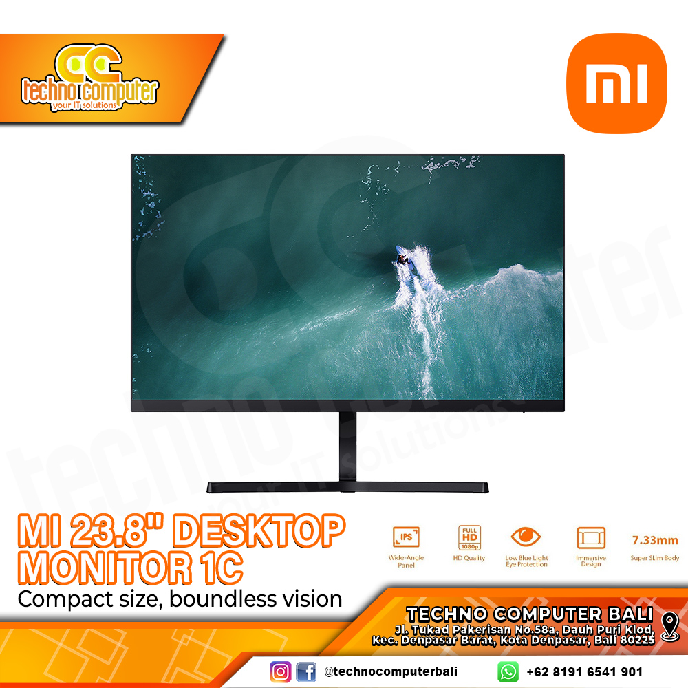 XIAOMI MI 1C LED Monitor - 24 inch, FHD (1920 x 1080), 60Hz, 6ms