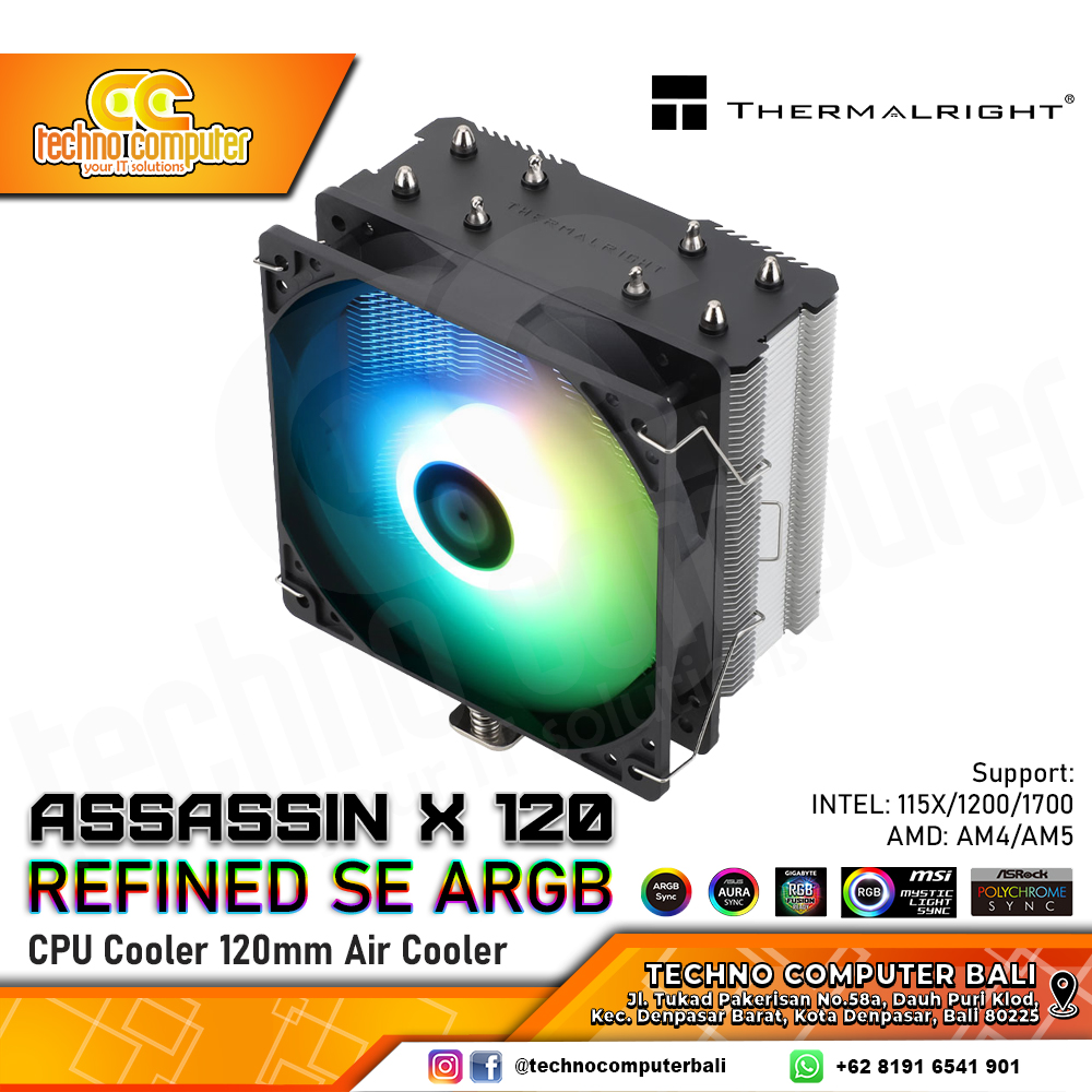 THERMALRIGHT Assassin X 120 Refined SE ARGB - CPU Cooler - 120mm Air Cooler
