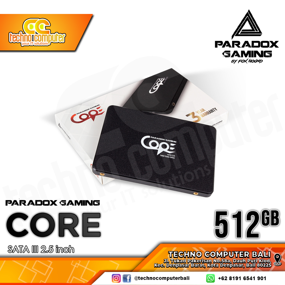 SSD PARADOX GAMING CORE SATA III 2.5 inch - 512GB