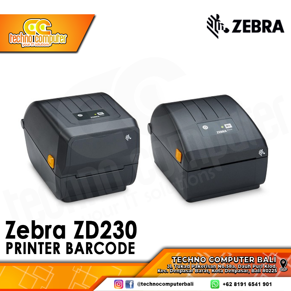 PRINTER BARCODE THERMAL ZEBRA ZD230