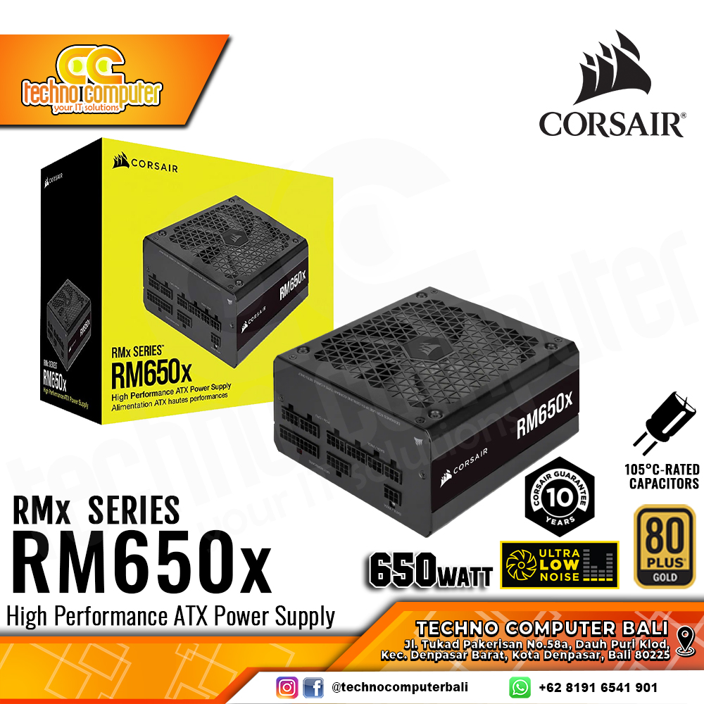 CORSAIR RM650x 650W 80+ Gold - Full Modular