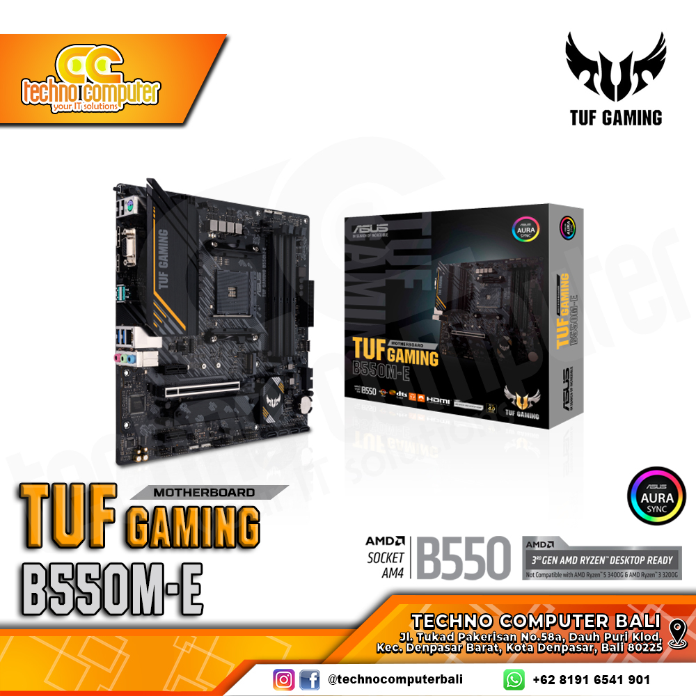 ASUS TUF GAMING B550M-E - mATX, AM4, B550, DDR4
