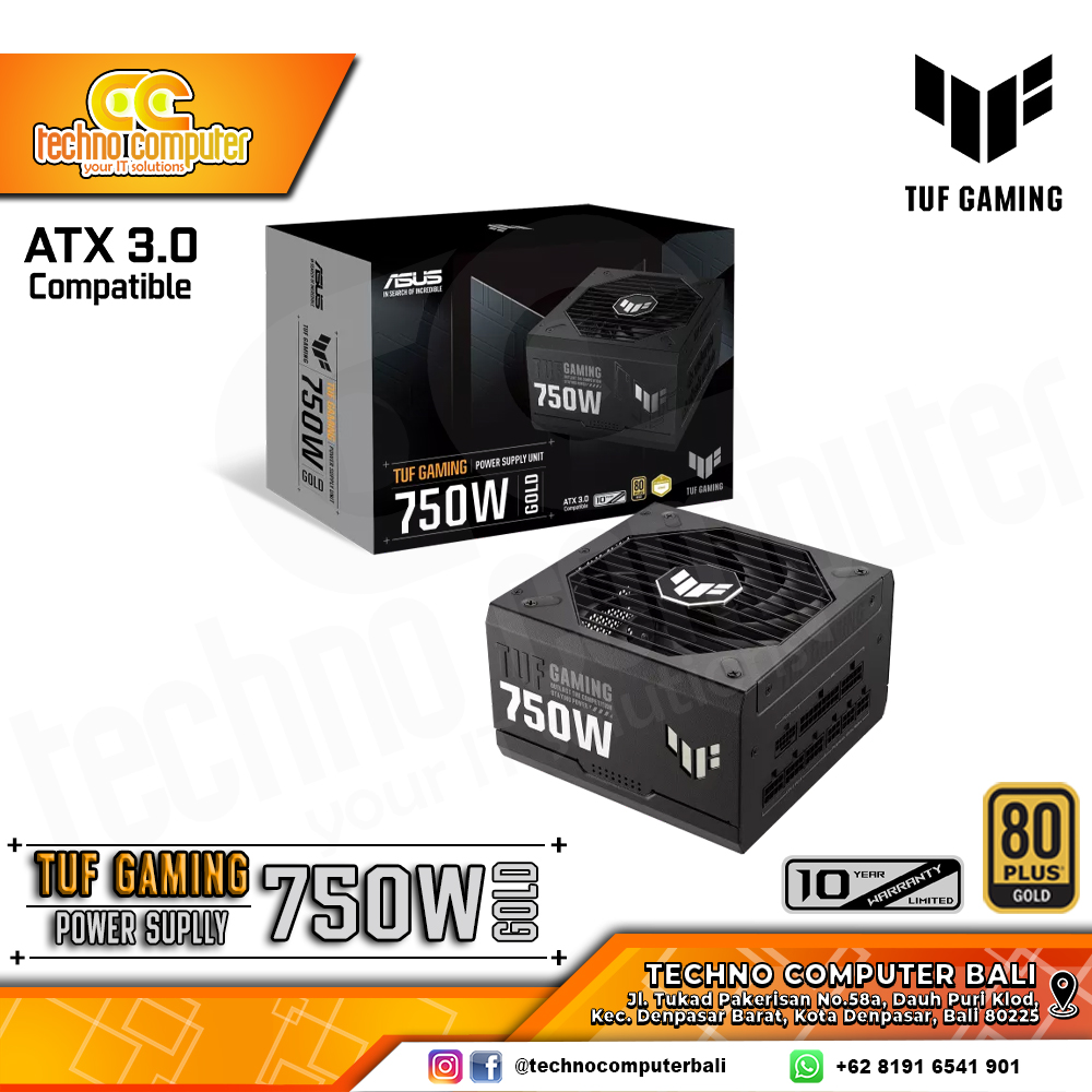 ASUS TUF GAMING 750W 80+ Gold - Full Modular