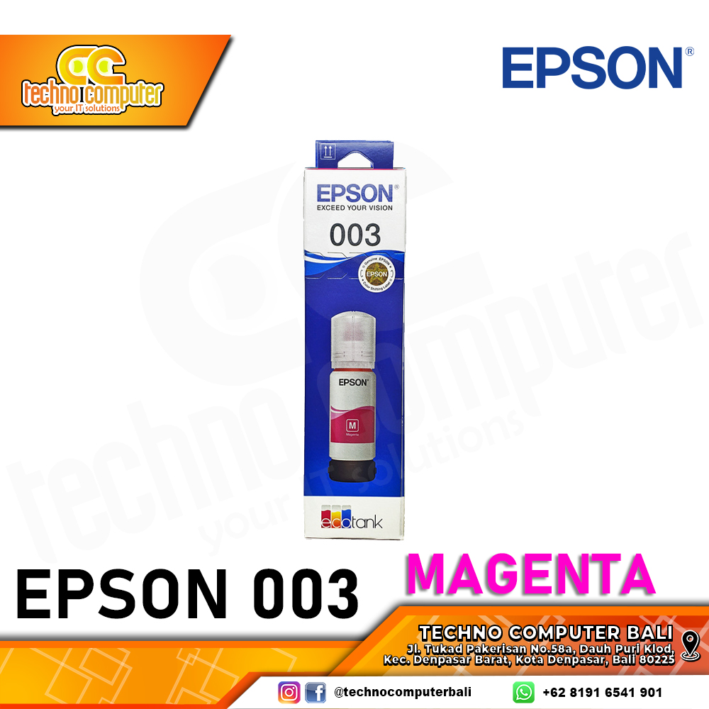 REFILL TINTA EPSON 003 MAGENTA ORIGINAL