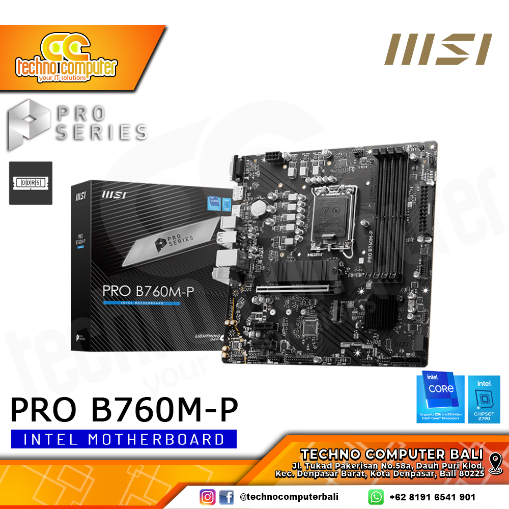 MSI PRO B760M-P - mATX, LGA1700, B760, DDR5