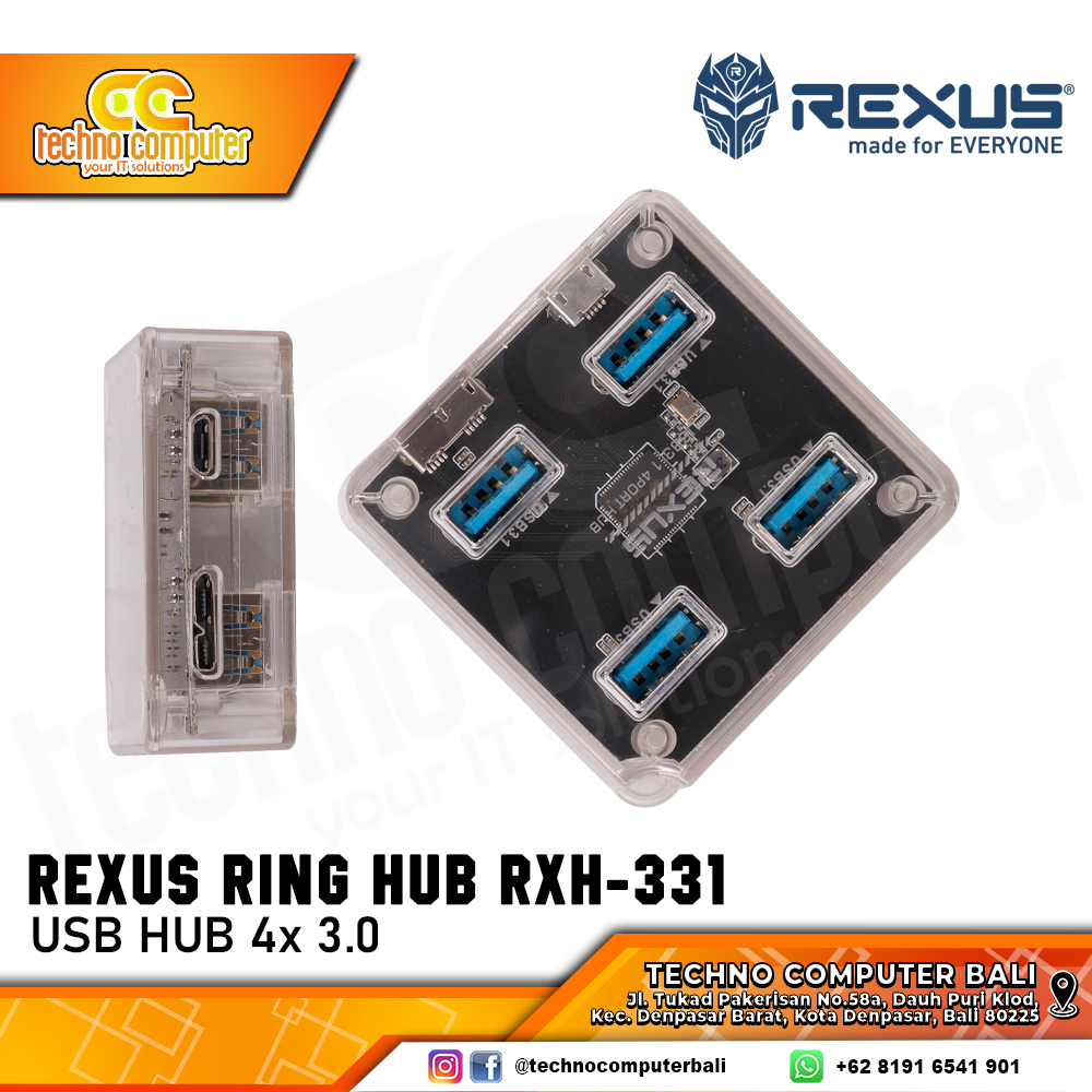 REXUS RXH-311 USB HUB Type-C v3.2 4 Port