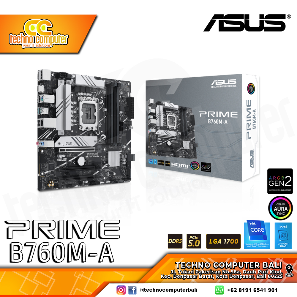 ASUS PRIME B760M-A - mATX, LGA1700, B760, DDR5