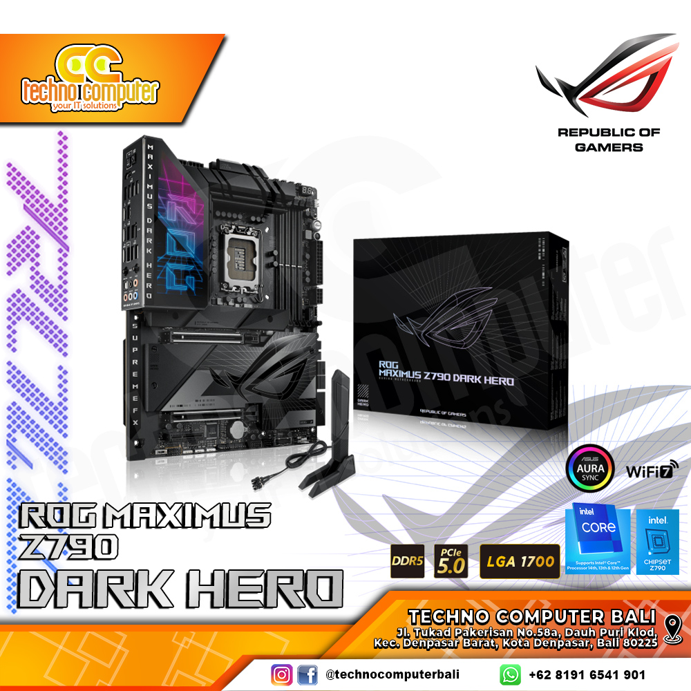 ASUS ROG MAXIMUS Z790 DARK HERO - ATX, LGA1700, Z790, DDR5 
