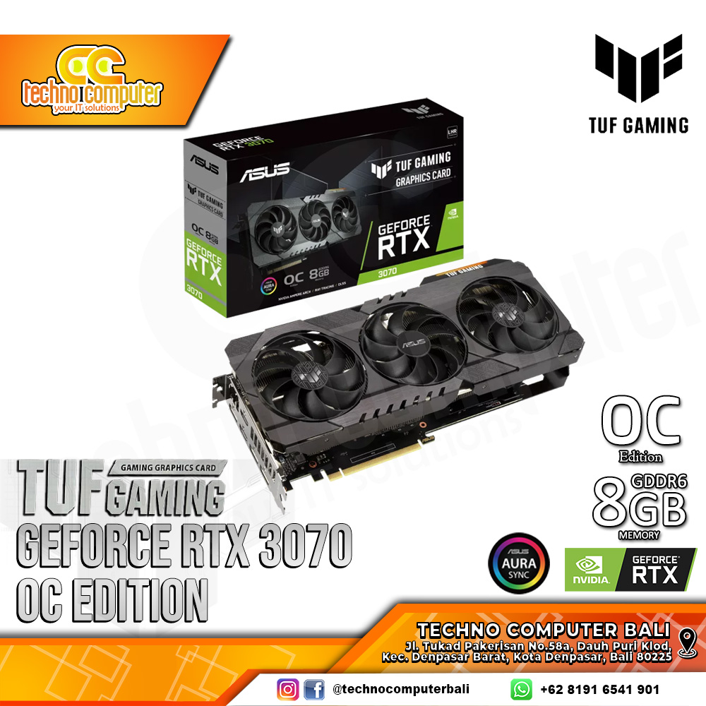 ASUS TUF GAMING NVIDIA GeForce RTX 3070 V2 OC Edition 8GB GDDR6