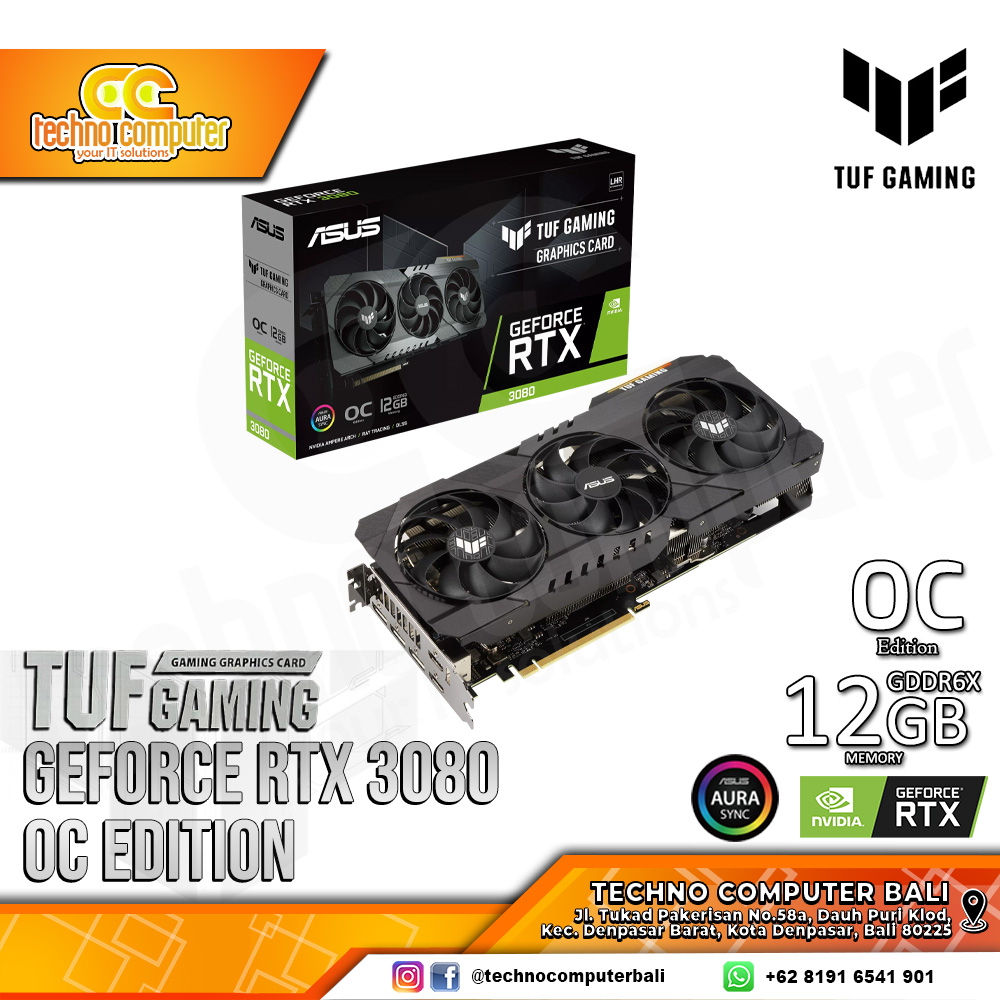 ASUS TUF GAMING NVIDIA GeForce RTX 3080 OC Edition 12GB GDDR6X