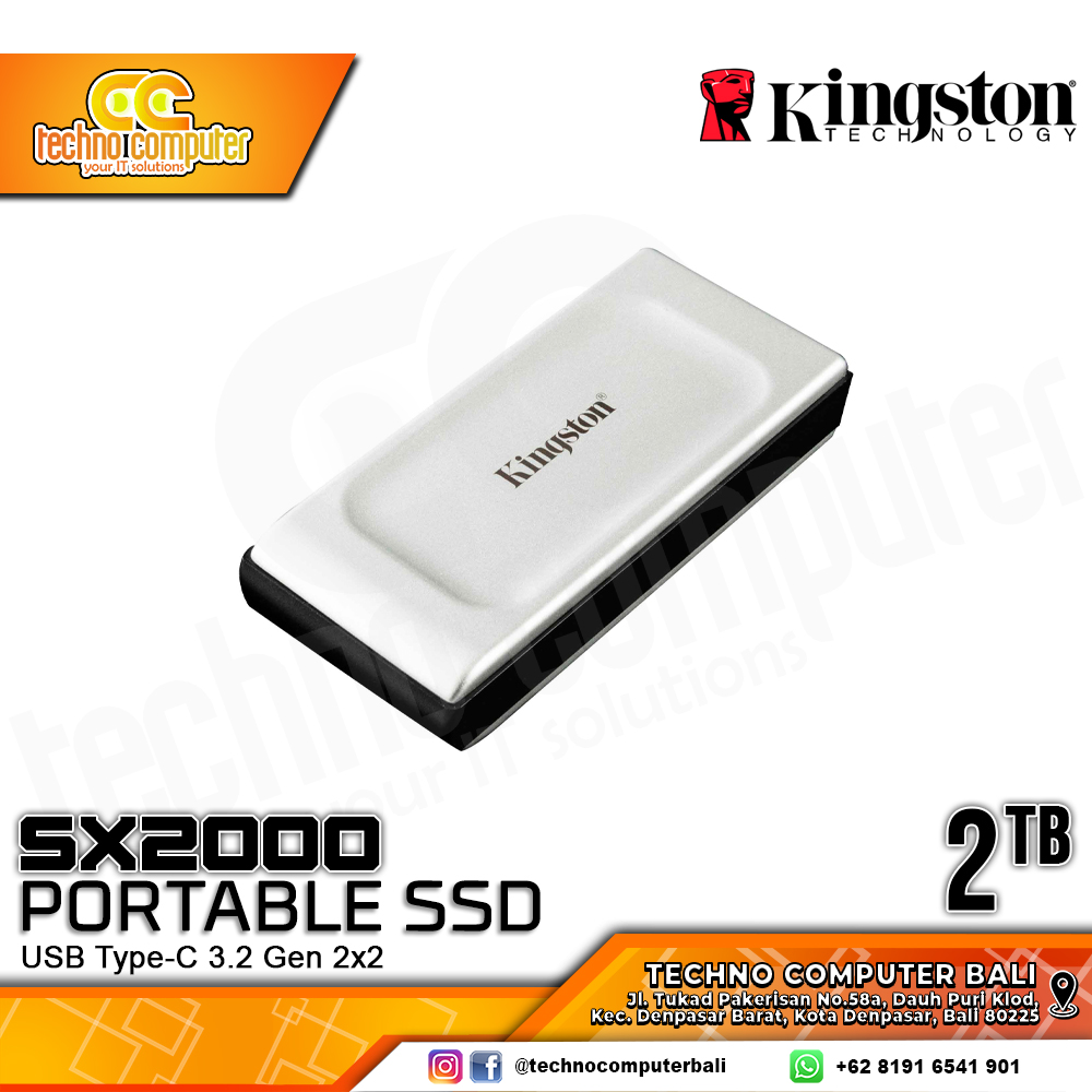 SSD EXTERNAL KINGSTON SXS2000 PORTABLE SSD USB Type-C 3.2 Gen 2 - 2TB