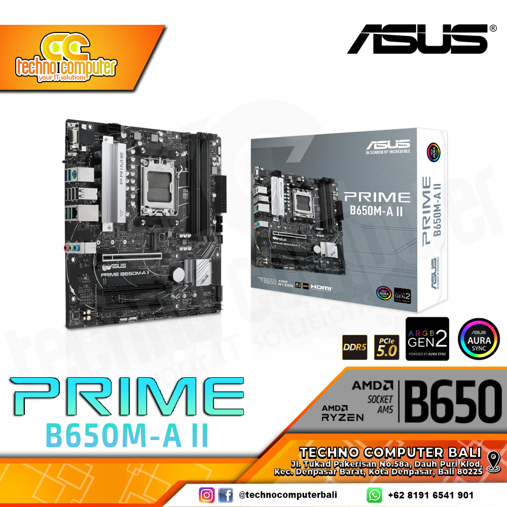 ASUS PRIME B650M-A II - mATX, AM5, B650, DDR5