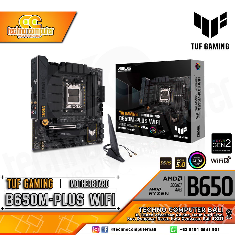 ASUS TUF GAMING B650M-PLUS WIFI - mATX, AM5, B650, DDR5