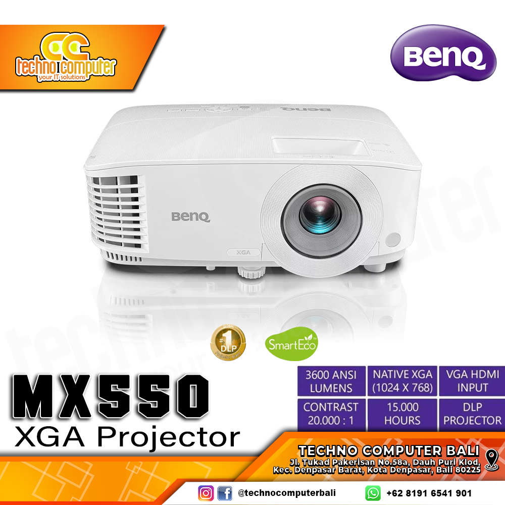 PROJECTOR BENQ MX550 XGA 3600 ANSI Lumens PORT HDMI