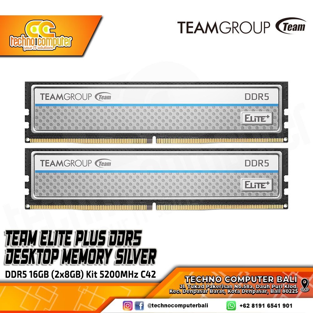 DDR5 TEAM ELITE PLUS 16GB (2x8GB) Kit 5200MHz C42